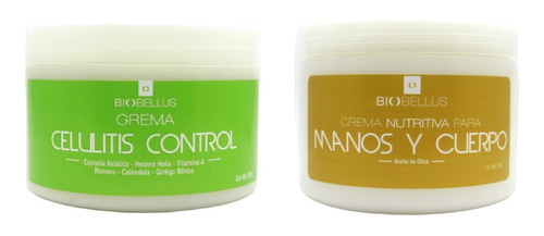 Crema Celulitis Control + Crema Oliva - Biobellus 500g