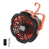 1 Ventilador De Acampamento Portátil Com Lâmpada De