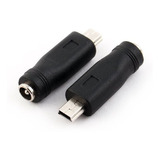 Adaptador Ficha Conversor Jack Hueco 2.1mm A Mini Usb