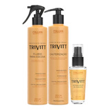 Kit Trivitt Itallian Cauterização + Fluido Escova +reparador