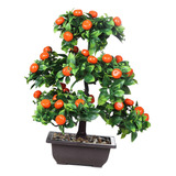 Rvore De Fruto Artificial Bonsai 13 Polegadas De Altura Mesa