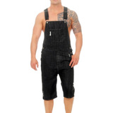 Mono Casual Para Hombre Rompers, Con Bolsillos Rotos