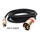  Cabo Xlr Macho 1 Rca Macho 2m