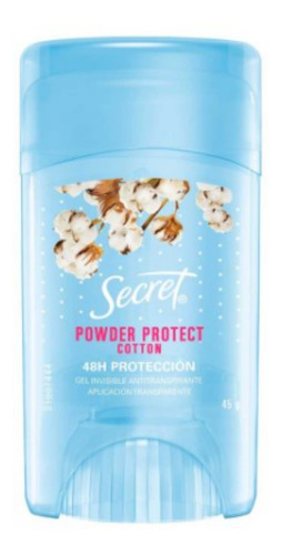 01 Unid. Desodorante Em Gel Secret Powder Protect Cotton 45g