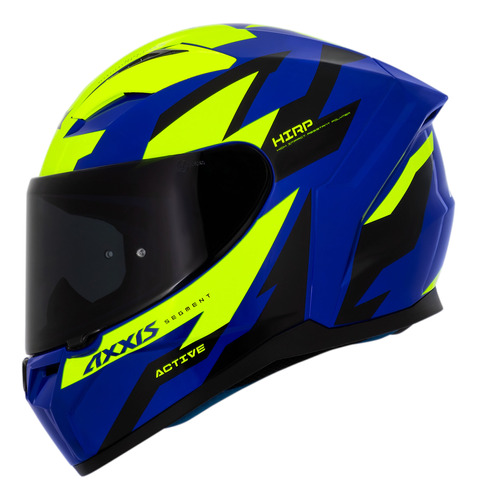 Capacete Axxis Segment Active Azul Brilhante Moto