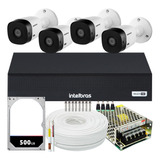 Kit Cftv 4 Cameras Full Hd Vhl 1220 Dvr Intelbras 1008-c 4x1