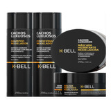 Kit K-bell Cachos Luxuosos Shampoo Condicionador E Máscara 