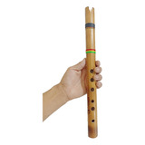 Flauta Quena Doce Artesanal Hecha Bambú Feito A Mão Indígena