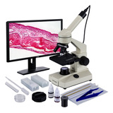 Amscope Microscopio De Campo Biológico Para Estudiantes M1. Color Otros