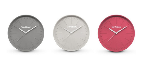 Reloj De Pared Escandinavo Oslo Silencioso Colores