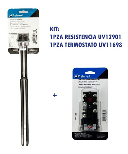 Kit Termostato Y Resistencia Para Boiler Eléctrico 220 V