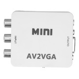 Convertidor Av A Vga, Hd, 1080p, Mini Video Para Computadora
