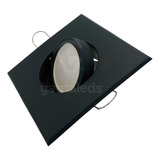 Spot Embutir Pvc Cuadrado Con Dicroica Led 7w Gu10 105x105mm