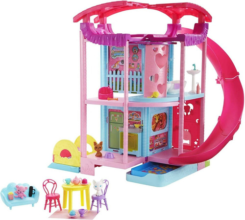 Barbie Casa De Juegos 2 Pisos Muñeca Chelsea Hck77 Mattel