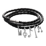 Pulsera Clarinete Música Brazalete Dije Clave Sol Nota Letra