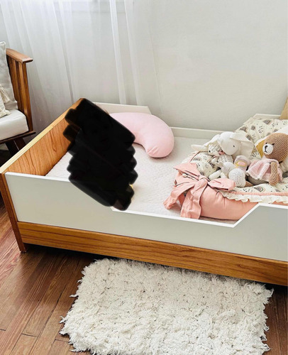 Cama Montessori 140x070 Con Colchón Incluido. Nuevo, Sin Uso