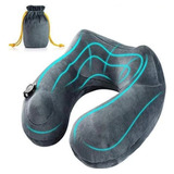 Cojín De Cuello Inflable Cómodo Almohada De Viaje Relajante