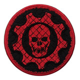 Parche Bordado Video Juego Gears Of War Calavera Cráneo 