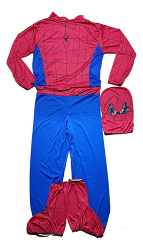 Disfraz De Hombre Araña Adulto Spiderman Con Capucha Y Botas