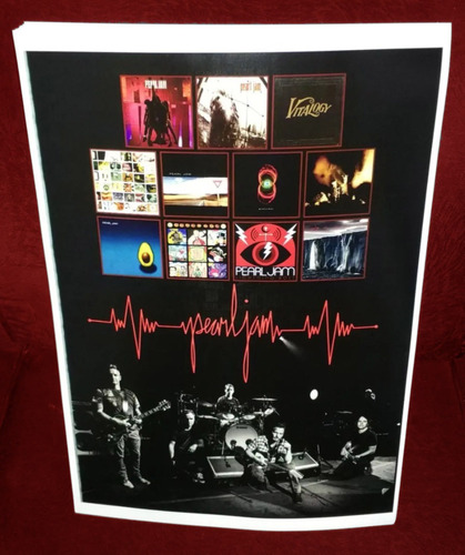 Poster Pearl Jam Gigaton Vinil Ten Vs Vitalogy Code Yield Lp