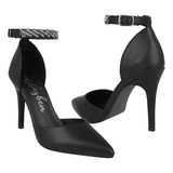 Tacones Dama Clasben Love 826222 Simipiel Negro