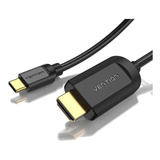 Cable Usb C A Hdmi 4k 6.6ft Adaptador De Cable Usb Tipo...