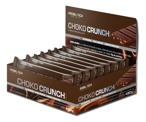 Chocolate Proteico (12 Barrinhas) - Choko Crunch Concentrado