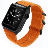 Malla Nylon Lisa Rayas Apple Watch 44 42 40 38 Mm Woven