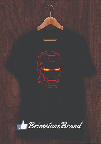 Playera Iron Man Mascara Casco Avengers