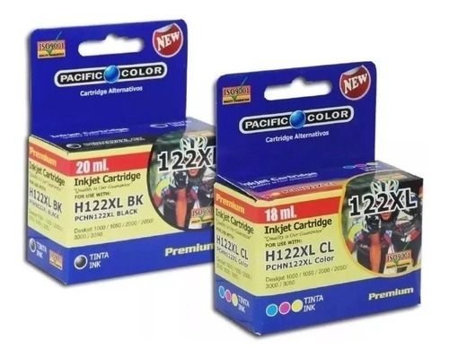 Pack 2 Tintas 122 Xl Pacific Color Envio Gratis