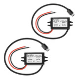 2-pack Dc A 5v Usb C Buck Converter 3a 15w Tipo-c Módulo De 