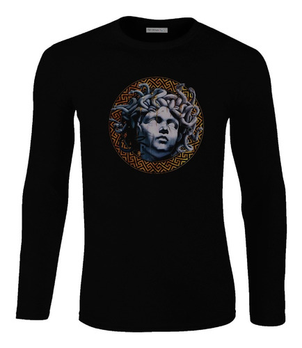 Camiseta Medusa Griega Estatua Serpientes Inp Hombre Lbo 