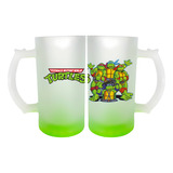 Tarro Tortugas Ninja 16oz 473ml Vintage Tmnt Anime Cervezero