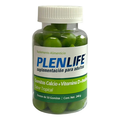Plenlife Gomitas Calcio + Vit. D 50 Pzs. Plenlife Sabor Tropical | Envío gratis