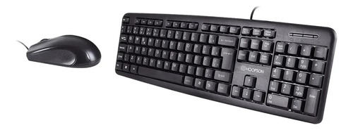 Kit Hoopson Tpc-052k Teclado + Mouse Com Fio Usb