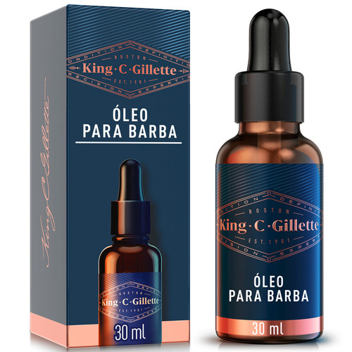 Óleo Para Barba King C. Frasco De 30ml Gillette