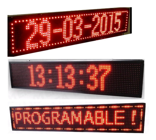 Cartel Led Programable - Información Pasante Varios Modelos