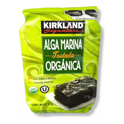 Alga Marina Organica Tostada Kirkland Signature 17g 1pza | MercadoLibre