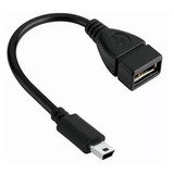 Cable Negro Para  Otg Mini Usb Adaptador *10 Pzs