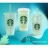 3 Vasos Starbucks Reusables Originales Sirena Nuevos