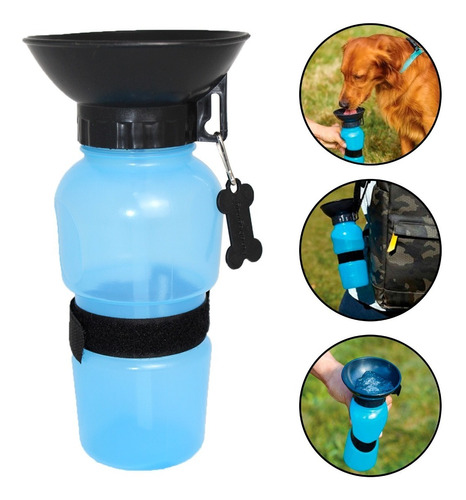 Garrafa Squeeze Para Cães Ou Gatos Passeios / Caminhadas 