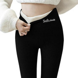 Pantalones Leggins Calientes De Forro Polar Térmico P/ Mujer