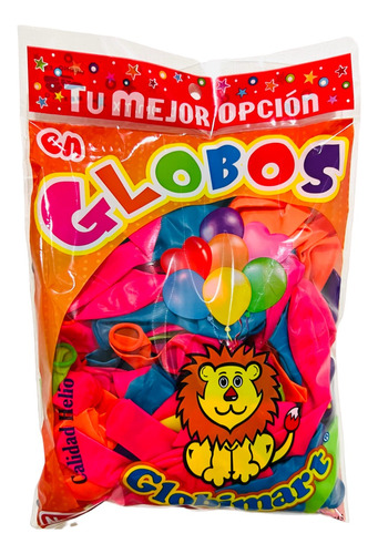 100 Globos De Latex No.9  Por Color O Surtido