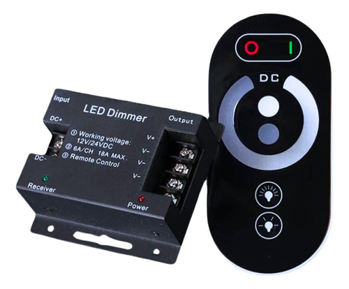 Controlador Controle Touch Dimmer Para Fita Led 12v 24v 24a