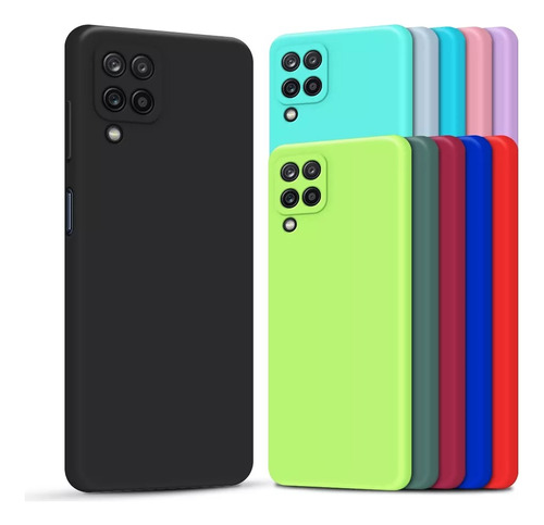 Capa Capinha Silicone Aveludada Para Samsung Galaxy A12