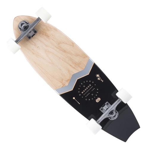 Longboard Woodoo Boulevard Cruiser Negro - 9.25  - Maple