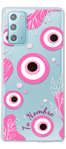 Funda Para Galaxy Ojo Turco Nazar Rosa Personalizada Nombres