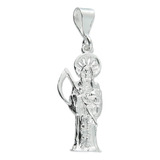 Dije Santa Muerte Chica Plata .925 Con Zirconia Taxco Gro