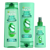 Garnier Fructis Pure Clean - Kit De Champú, Acondicionador.