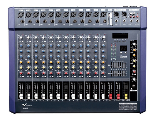 Venetian Audio Mx12 Consola 12 Canales Mixer Xlr Mono Efecto